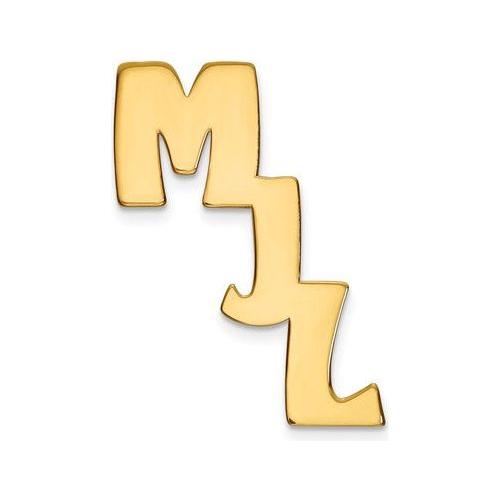 TTQGXNA350Y 14k Initial Cutout Personalized Tie Tac